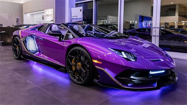 跑车鉴赏,实拍2022款兰博基尼 svj roadster版,太帅气了!