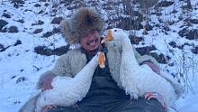 下大爆雪了，吃大鹅啦