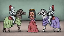 咖子谜题：她给骑士们说了几句，他们高兴得不得了，她说了什么？
