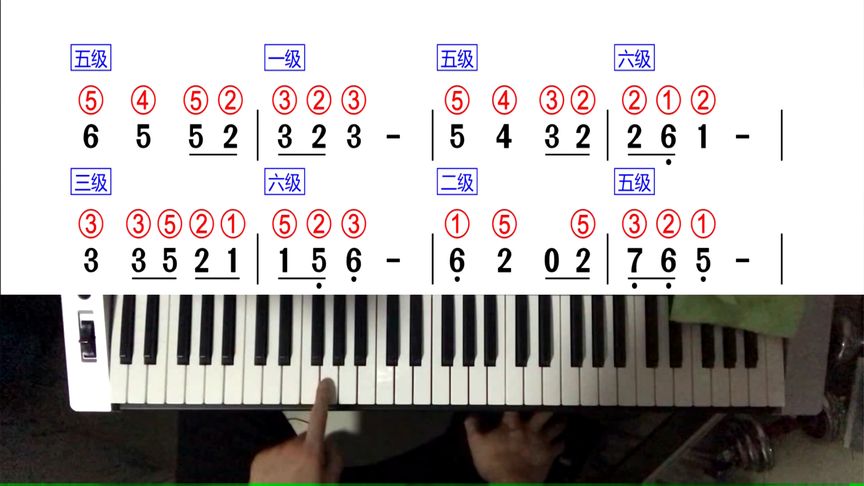 49键电子琴指法图片