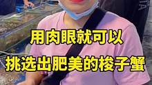 学会了这一招，轻松挑选出肥美的梭子蟹#梭子蟹 #海鲜
