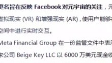 Facebook斥资6000万美元收购Meta商标资产