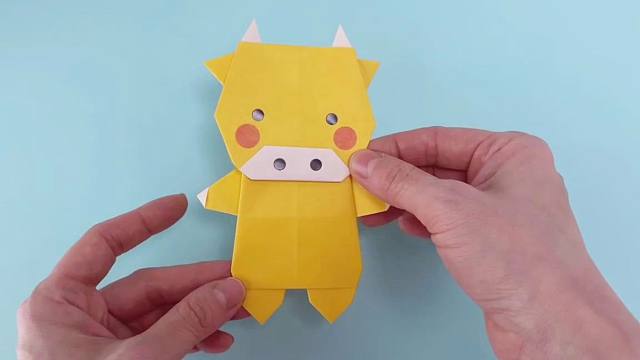 牛年折纸系列,带你学习如何折叠可爱的小牛!