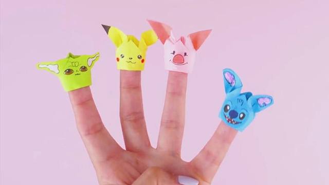 亲子手工教学,指套娃娃的折叠方法,孩子们见了都喜欢!