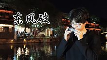 谁在用口琴吹奏一曲东风破，岁月在墙上剥落看见小时候