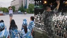 军训教官VS学生，妹子一舞成全校女神，教官操场蹦迪堪比音乐节！