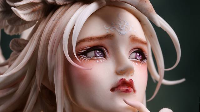 sk糖王周毅 | 翻糖人偶作品《精卫》,虐到没朋友,但看起来有点眉清目