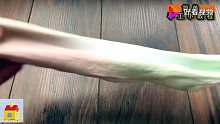 【史莱姆】用3种材料自制充气冰激凌杯史莱姆，手按下去后感觉超级酥碎