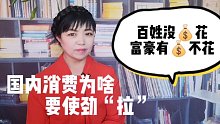 百姓没钱消费，富人有钱不在国内消费，促进消费真的要使劲“拉”