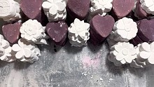 【镁粉／treeves1022】心／花／染色+二次紫白镁粉块