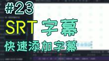 【剪辑课堂】#23期 SRT字幕制作方法及使用技巧