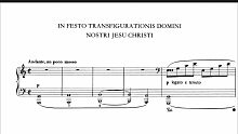 【钢琴】李斯特－In festo transfigurationis Domini nostri J