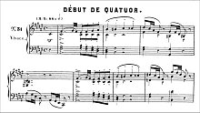 阿尔坎-48首草图素描 Op.63 第三十一首 Debut de Quatuor