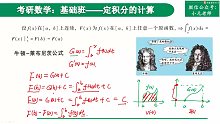 21.牛莱公式【小元老师】高等数学，考研数学