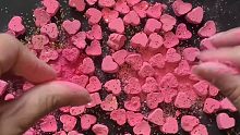 ◤捏镁粉◢ | 指捏红心❤镁粉块  治愈系 减压     -异常满足