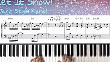爵士钢琴改编 圣诞颂歌 Let it snow！（活页谱/和弦）