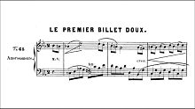 【钢琴】阿尔坎－48首草图素描 Op.63 第四十六首 Le Premier Billet Doux