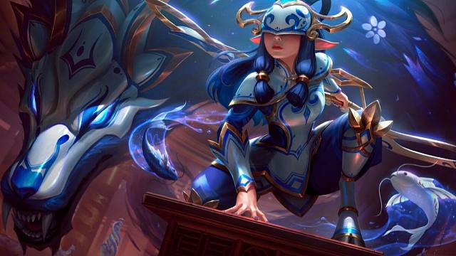 千珏12.2青花瓷皮肤最高特效展示,永猎双子【lol资讯娘】