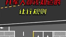开车人要知道的让行原则#驾校一点通 #交通 #交通安全 