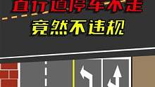 直行车道停车不走不扣分，这是因为什么#驾校一点通 #交通 #交通安全 
