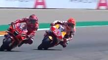 马奎斯入弯失误 惨遭杜卡迪秒杀夺冠！#motogp #马奎斯 