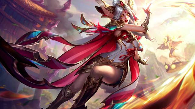 霞12.2至臻神凰行者皮肤最高特效展示,逆羽【lol资讯娘】