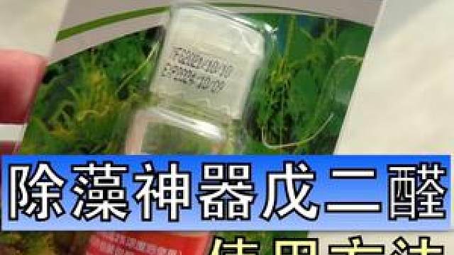 大家平常说的52其实大名叫"戊二醛",虽然是一种消毒剂,但是给鱼缸除藻