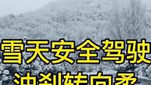 《智驾驶手册》雪天安全驾驶 油刹转向柔控速提前溜#智驾驶手册 