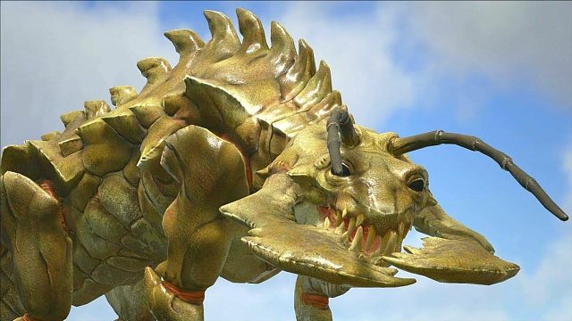 方舟恐龙对战：虹彩石怪兽vs大型恐龙生物，谁更厉害？