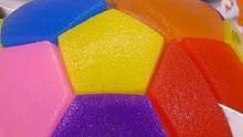 水晶泥创意玩具 制作彩虹足球 