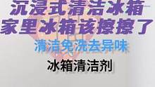 给大家表演一个沉浸式冰箱清洁，你知道吗？你家冰箱该打扫了！#冰箱 #家居清洁 