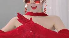 来给大家拜个年～新年快乐哟！虎年万事如意，心想事成！#红色连衣裙  #性感可爱  #福娃 #拜年 