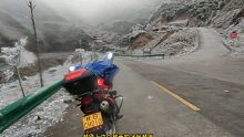 春节骑摩托车跑山，上到一半差点下不来了