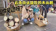 房车自驾云南，街边卖树根的小贩，拿一块就塞嘴里，是啥东西？