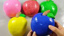 彩色苹果声控球，捏开好解压