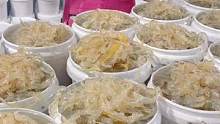 现捕捞现加工的珊瑚海蜇丝嘎嘣脆！#海鲜原产地 #海蜇丝 #凉拌菜