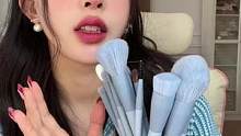 千呼万唤的套刷来了！！奶蓝蓝我的爱！(自己参与的第一套刷子希望大家喜欢啦)#化妆分享 #刷子