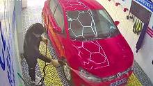 【沉浸式洗车】在蕲春花5块钱洗一次车是什么体验