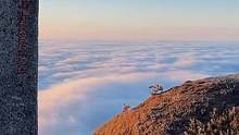不是每次登山都能遇到云海，所以每次都会留下记录，一个去了N次仍想去的地方……  #齐云山#云海 #日