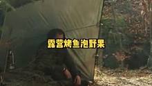 秋天独自户外森林露营野餐三天，钓鱼烤鱼，粘野果，喝河水。#野营 #露营 #户外露营 #野外 #户外生