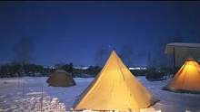 零下24度雪地露营，深夜独自在帐篷里享受美食#冰天雪地任我行 #带你看雪 #雪地里撒欢 #冬天该有的