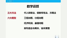 2022年公务员 国考 数量关系 方法精讲
