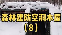 户外森林建一座防空洞式木屋（8）。#野外 #露营 #户外生活 #户外休闲 #木屋建造 #木屋 #户外