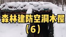 户外森林建一座防空洞式木屋（6）。#野外 #露营 #户外生活 #户外休闲 #木屋建造 #木屋 #户外