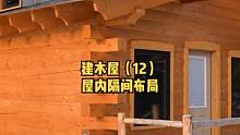 户外树林建一座木屋（12）。#木屋 #户外生活 #木屋别墅 #木屋建造 #营地 