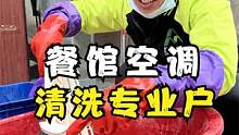 餐馆空调究竟可以脏到什么程度？家政大叔带学员拯救餐馆空调 #饭店空调清洗    #家电清洗培训 