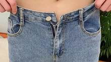 在网上买的裤子，经常买大，懒得退又舍不得扔，多亏了这个收腰纽扣。太方便了，裤腰紧了，吃的都少了呢#好