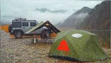 野外帐篷露营，深夜倾盆大雨，一个人听着雨声喝酒吃肉#户外#听雨#解压#助眠#下雨天#露营#帐篷#一人