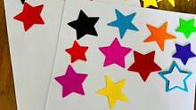 一闪一闪亮晶晶✨，满天都是小星星，快来和孩子一起认识五角星和颜色吧！#幼儿园手工 #diy玩具手工制