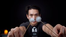 【AF】【1'51''-19'25''无人声】鹅毛棒耳朵清洁（鹅毛头+竹签摩擦麦克风口+竹签互相摩擦